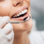Woman at dentist
